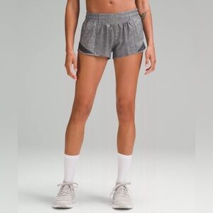 Lululemon 2.5’ Low Rise Hotty Hot Shorts.